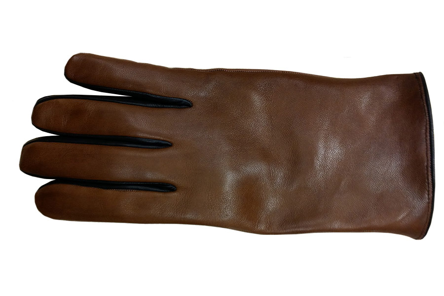 Braune Handschuhe aus Leder für Damen